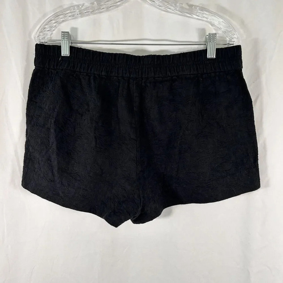 J. Crew Shorts Women's 12 Black Pull On Textured Pockets 3" Inseam - Picture 7 of 8